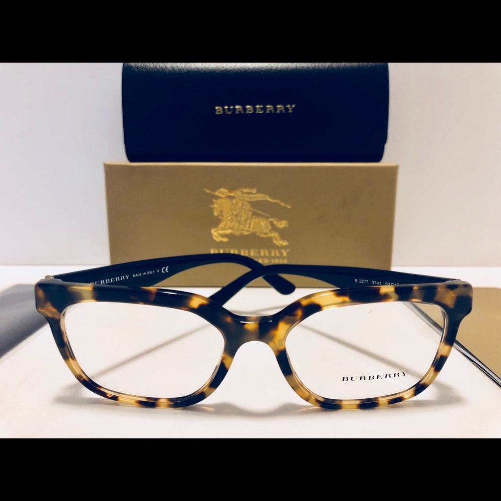 Burberry Eyeglasses Light Havana Brown New 51mm